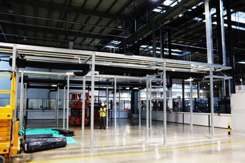 泰德重型管道支架系統(tǒng)應用于上海汽車工廠項目